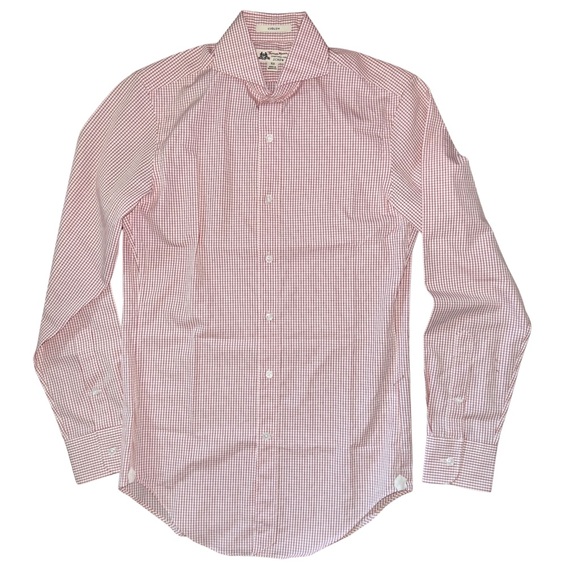 Thomas Mason For J. Crew Ludlow Slim Fit Small Check Plaid Dress Shirt - Picture 3 of 6